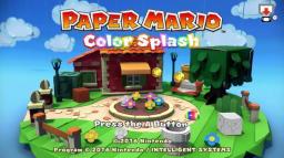 Paper Mario: Color Splash Title Screen